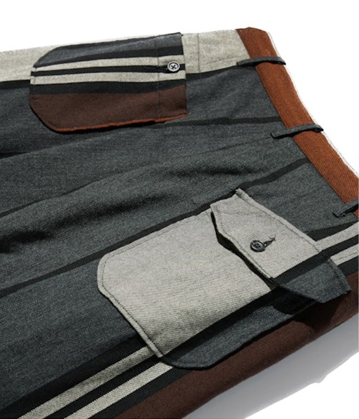 《SALE》Carlyle Pant - Color Wide Striped Worsted Wool［RV241］【2025AW】