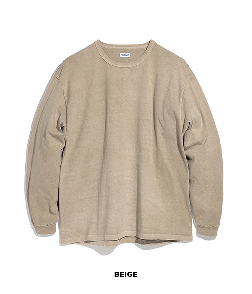 LONG SLEEVE FADE TEE SHIRT［015FD252013］BEIGE【2025AW】