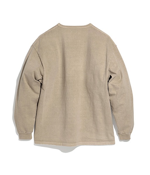 LONG SLEEVE FADE TEE SHIRT［015FD252013］BEIGE【2025AW】