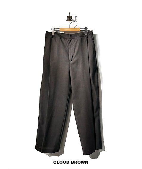 SHEER WOOL PLEATSTUCK SLACKS［25SS-BIS-PT24M］【2025SS】【SOLDOUT】