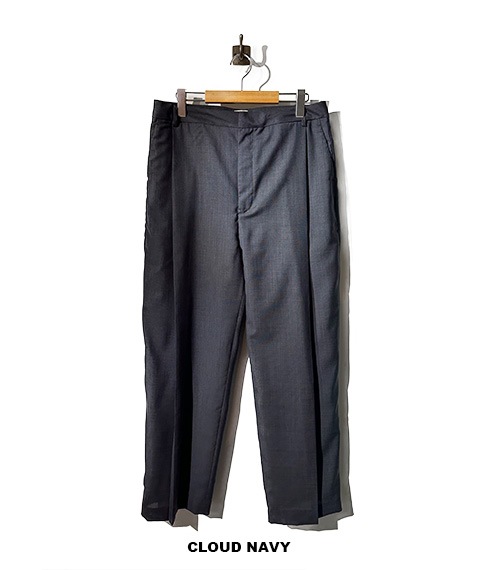 SHEER WOOL PLEATSTUCK SLACKS［25SS-BIS-PT24M］【2025SS】【SOLDOUT】
