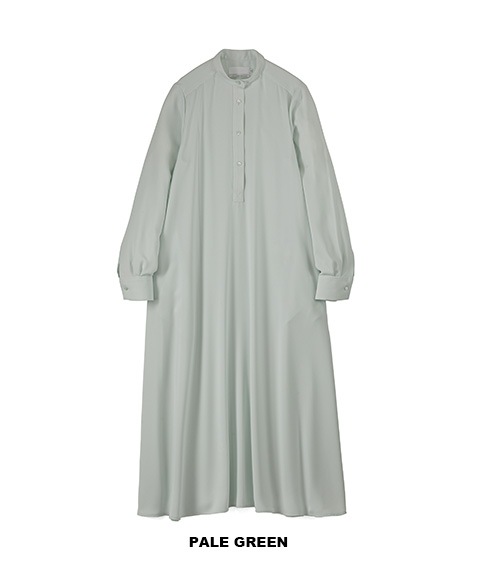 Satin Band Collar Dress［GL251-60222C］【2025SS】 【SOLDOUT】