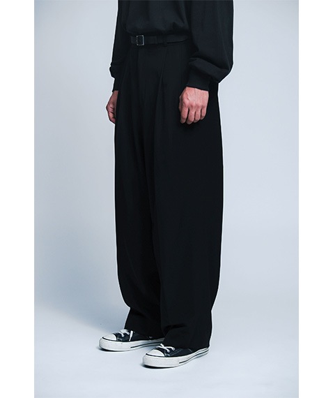 Wool Rayon Wide Trousers［25SAP-04-11H］【2025SS】【25STYLE1】【SOLDOUT】