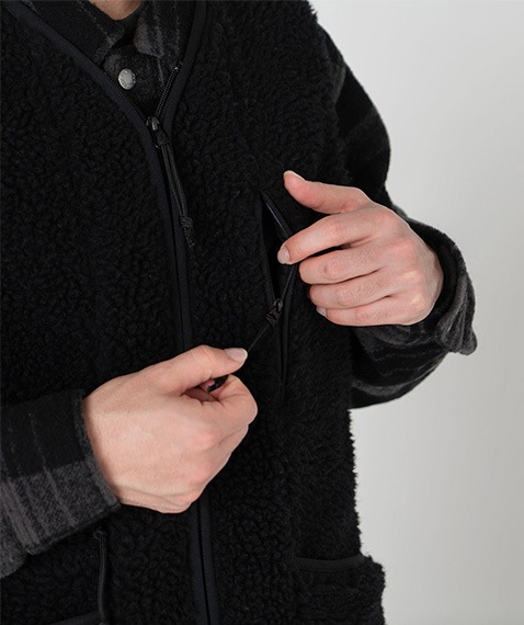 Wool Boa WINDSTOPPER Field Vest［NA2350N］ | InBloom / イン