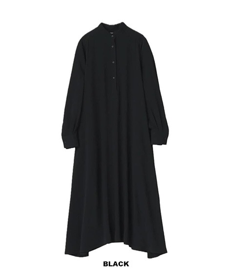 Satin Band Collar Dress［GL251-60222B］【2025SS】 