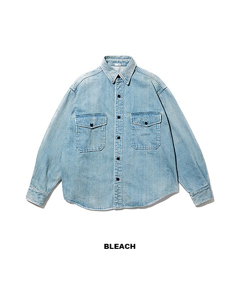 シャツ A.PRESSE 25AW Vintage Denim CPO Shirt 2 Vintage Denim CPO Shirt［25AAP-02-05］【2025AW】【25STYLE2