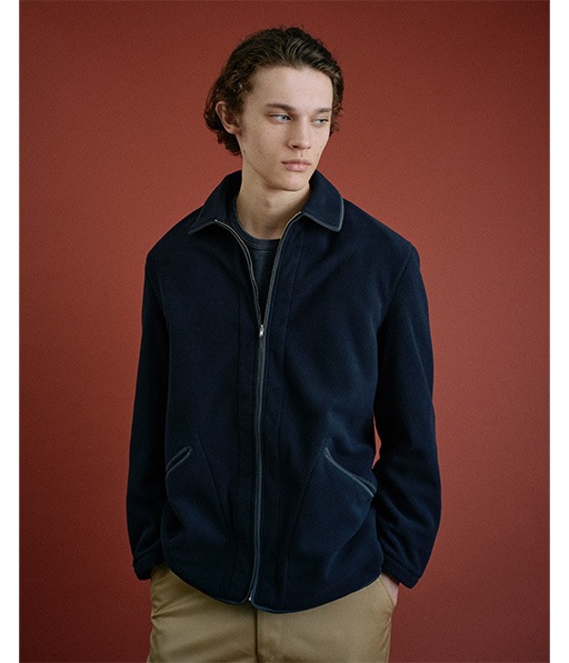 FLEECE ZIP BLOUSON［015FD252018］NAVY【2025AW】