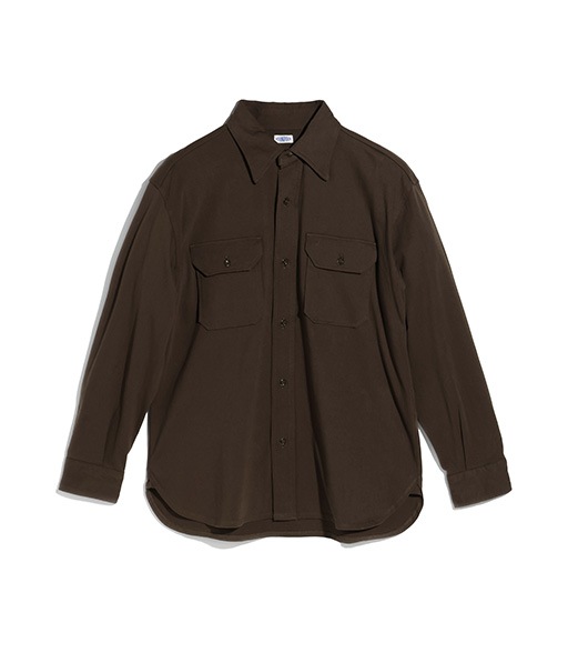 COTTON JERSEY SHIRT【015FD261012】BROWN【2026SS】