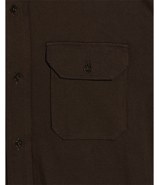 COTTON JERSEY SHIRT【015FD261012】BROWN【2026SS】