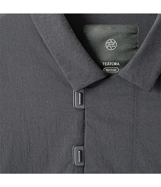 CAPSULESNAP POLO SHIRT DOCTOROID［TT-CS-PO-DR］GRAY