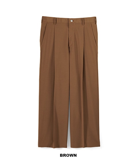 Semi Dull Oxford Wide Trousers［GM251-40262］【2025SS】