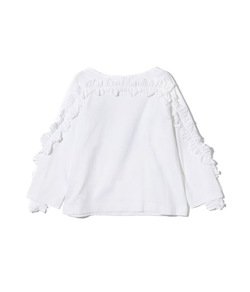Swallow Frill Basque Shirt［RV1087］White【2025AW】