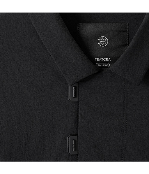 CAPSULESNAP POLO SHIRT DOCTOROID［TT-CS-PO-DR］BLACK