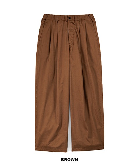 Silicon Poplin Two Tuck Easy Pants［GM251-40148］【2025SS】【SOLDOUT】