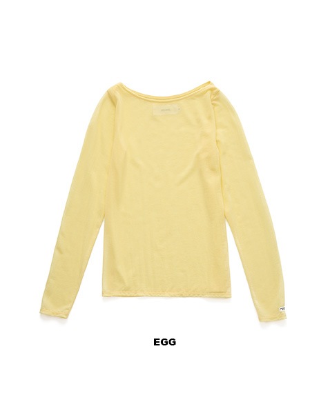 《SALE》COTTON SHEER BOAT NECK PULLOVER［24WCT-#636L］【2024AW】