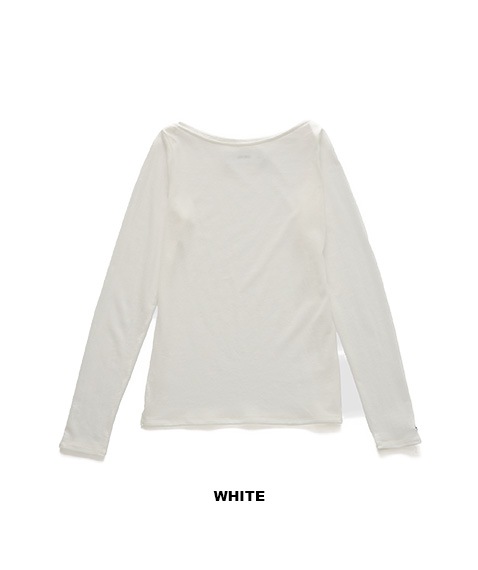 《SALE》COTTON SHEER BOAT NECK PULLOVER［24WCT-#636L］【2024AW】