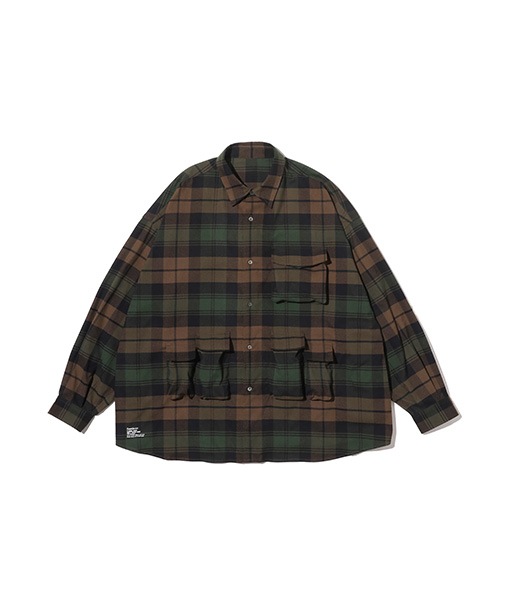FLANNEL CHECK MULTI POCKET SHIRT［FSC254-50059］【2025AW】