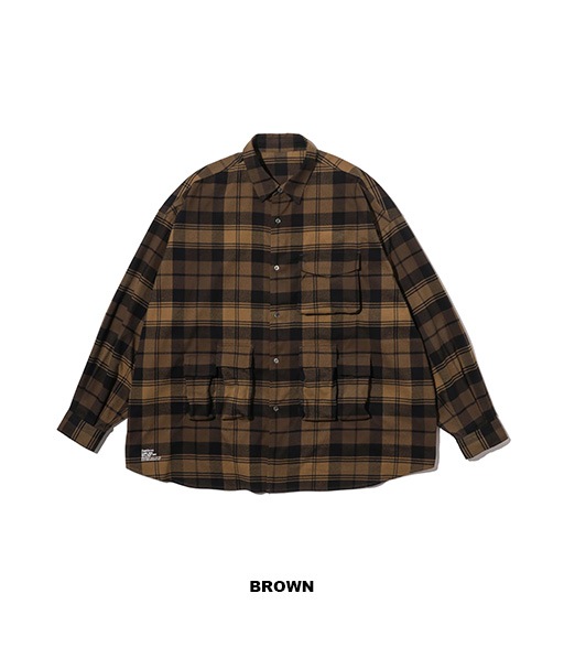 FLANNEL CHECK MULTI POCKET SHIRT［FSC254-50059］【2025AW】