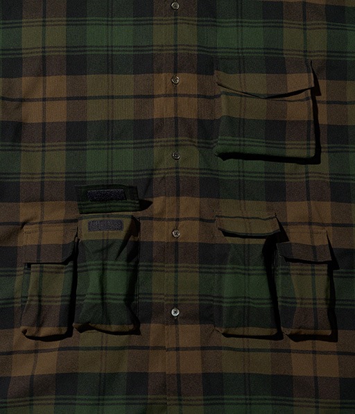 FLANNEL CHECK MULTI POCKET SHIRT［FSC254-50059］【2025AW】