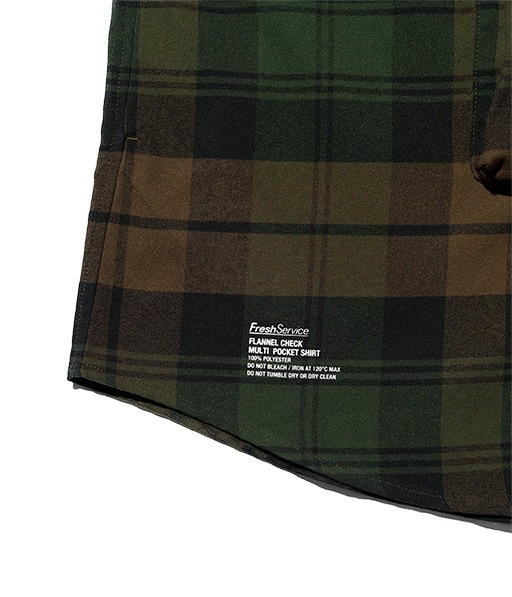 FLANNEL CHECK MULTI POCKET SHIRT［FSC254-50059］【2025AW】