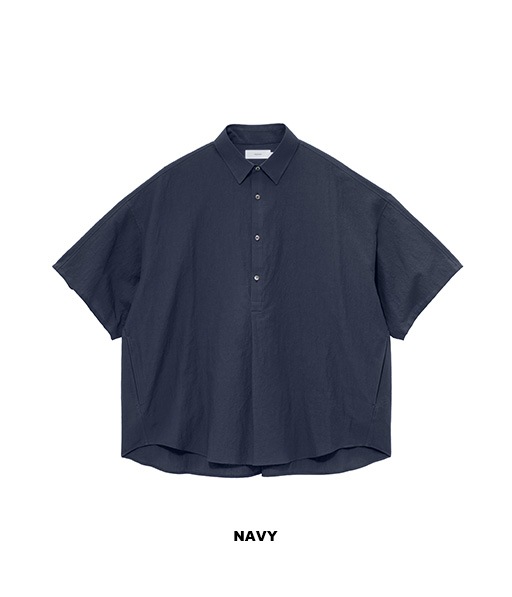 Cotton Linen Seersucker S/S Pullover Shirt［GM262-50034］【2026SS】