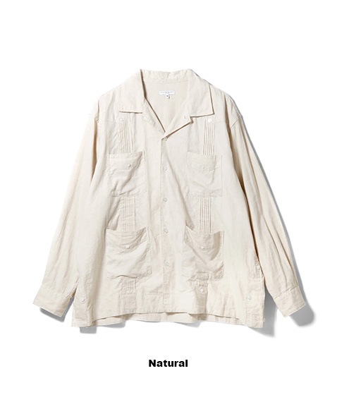 Guayabera Shirt - CL Sheeting［QT045］【2025SS】【SOLDOUT】