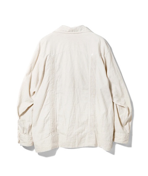 Guayabera Shirt - CL Sheeting［QT045］【2025SS】【SOLDOUT】