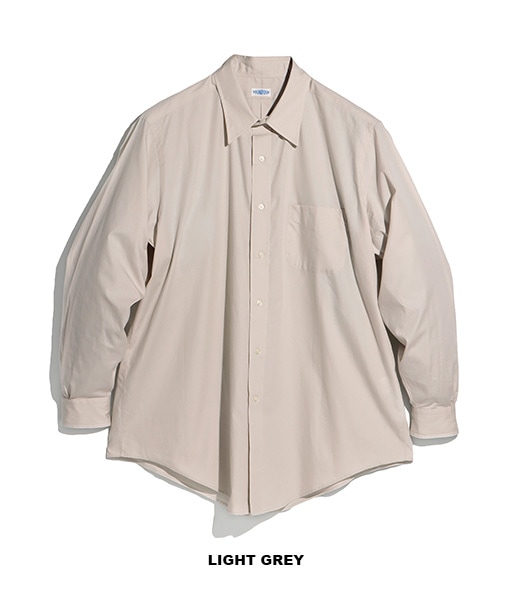 COTTON BROAD REGULAR COLLAR SHIRT【015FD261021】LIGHT GREY【2026SS】