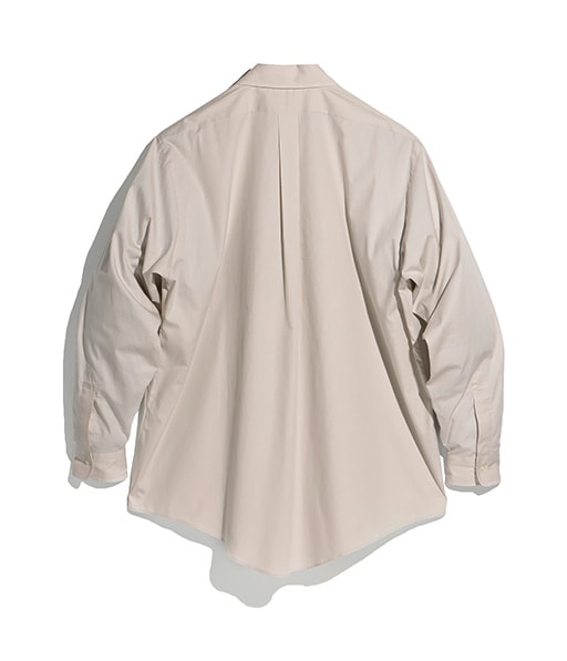 COTTON BROAD REGULAR COLLAR SHIRT【015FD261021】LIGHT GREY【2026SS】