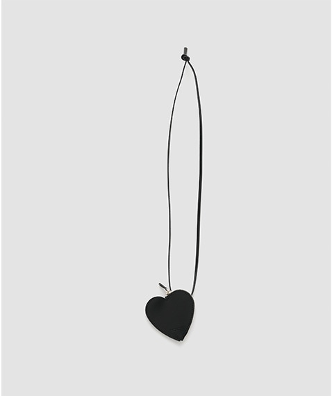 値下げ不可　JANE SMITH LEATHER HEART COIN CASE SALE》LEATHER HEART COIN CASE NECKLACE［24WAC-#575S