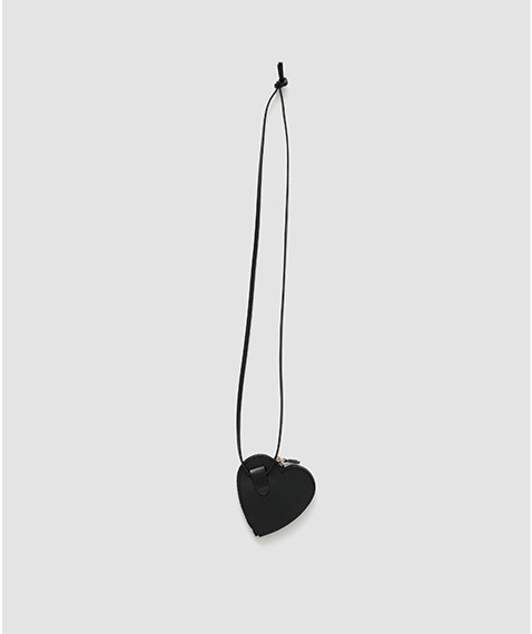 《SALE》LEATHER HEART COIN CASE NECKLACE［24WAC-#575S］【2024AW】
