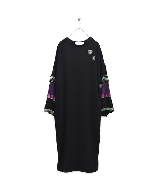 Drift Sleeve Dress［BSD25AW-15］BLACK【2025AW】【SOLDOUT】