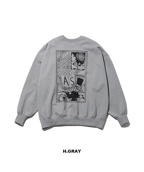 AS×FS LIGHT OZ CREW NECK SWEAT “COMIC”［FSC243-70196AS］【2024AW】【SOLDOUT】