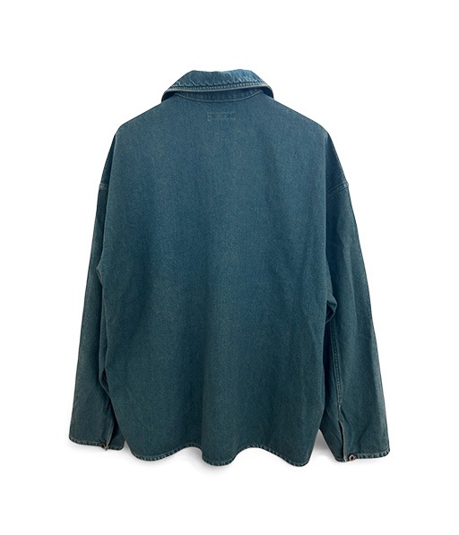 AGED GARMENT WASH BLUE SHUTTLE DENIM HYPER BIG SINGLE NEEDLE US ARMY PULLOVER JACKET［IT26S083］【2026SS】