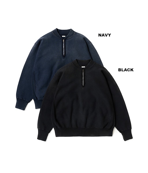 Vintage Half Zip Rib Collar Sweatshirt［26SAP-05-11］【2026SS