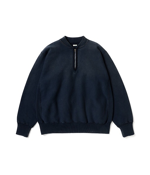 トップス ARMEN ZIP-UP FLEECE RIB COLLAR VEST Vintage Half Zip Rib Collar Sweatshirt［26SAP-05-11］【2026SS