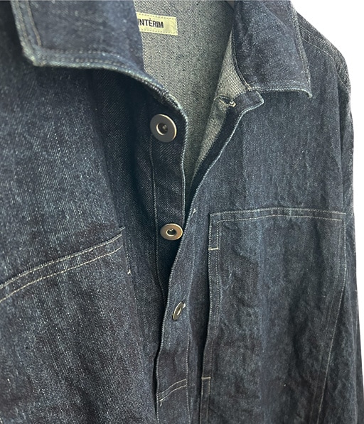 9.3oz HEMP ORGANIC DENIM HYPER BIG SINGLE NEEDLE US ARMY PULLOVER JACKET［IT26S089］【2026SS】【SOLDOUT】