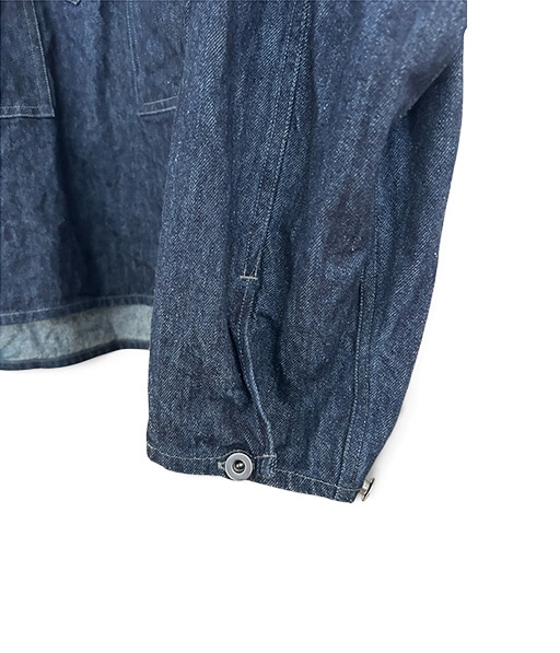 9.3oz HEMP ORGANIC DENIM HYPER BIG SINGLE NEEDLE US ARMY PULLOVER JACKET［IT26S089］【2026SS】【SOLDOUT】