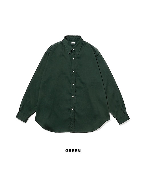 Double Weave Twill Regular Collar Shirt［25AAP-02-10］【2025AW】【25STYLE2】【SOLDOUT】