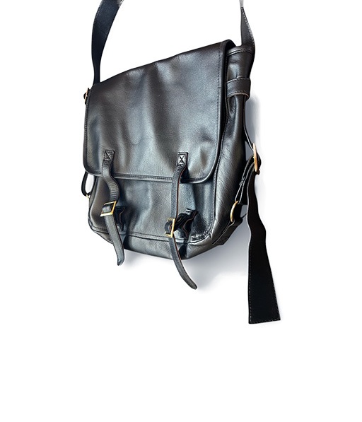 FLAP SHOULDER BAG M［BG-30-C-COW.GLASS-4］【SOLDOUT】