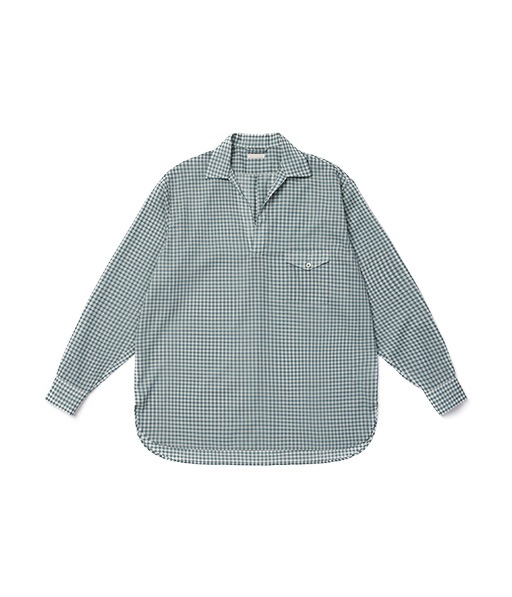 SUPER LIGHT WOOL CHECK SKIPPER SHIRT［USH66-LA237-B］【2026SS】
