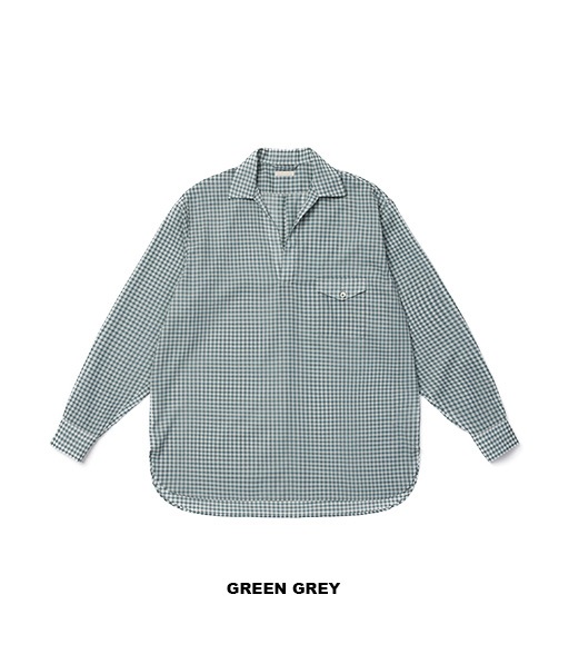 SUPER LIGHT WOOL CHECK SKIPPER SHIRT［USH66-LA237-B］【2026SS】