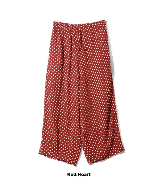 H.D. Pant - Double Weave Jacquard［SX242］Red/Heart【2026SS】