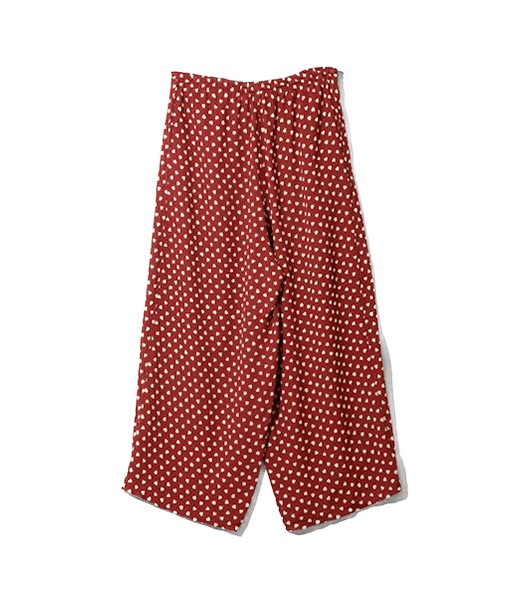 H.D. Pant - Double Weave Jacquard［SX242］Red/Heart【2026SS】