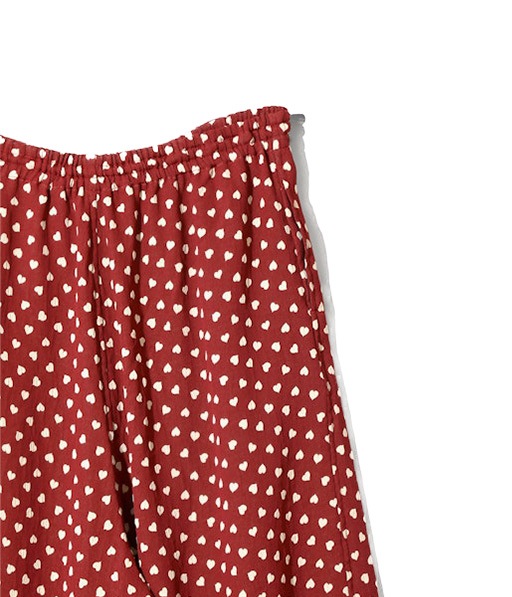 H.D. Pant - Double Weave Jacquard［SX242］Red/Heart【2026SS】