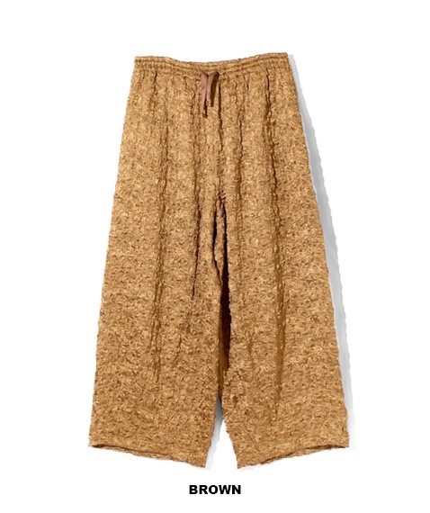 H.D. Pant - Embroidery Satin［RW284］Brown【2025AW】 【SOLDOUT】