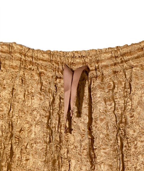 H.D. Pant - Embroidery Satin［RW284］Brown【2025AW】 【SOLDOUT】