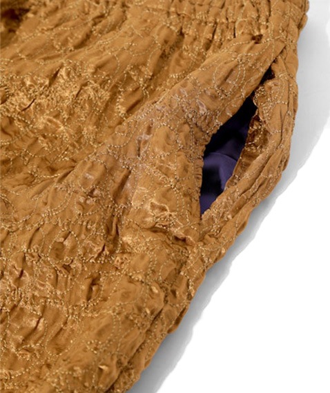 H.D. Pant - Embroidery Satin［RW284］Brown【2025AW】 【SOLDOUT】