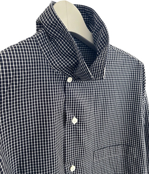 CHECK OPEN COLLAR SHIRTS［BA-CSD-002］【2026SS】