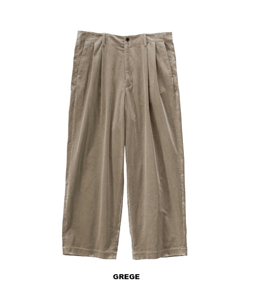 Suvin Corduroy Wide Straight Trousers［GU253-40366］【2025AW】